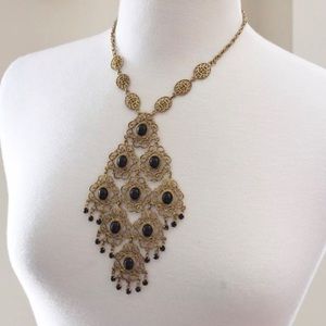Vintage  1940’s brass necklace